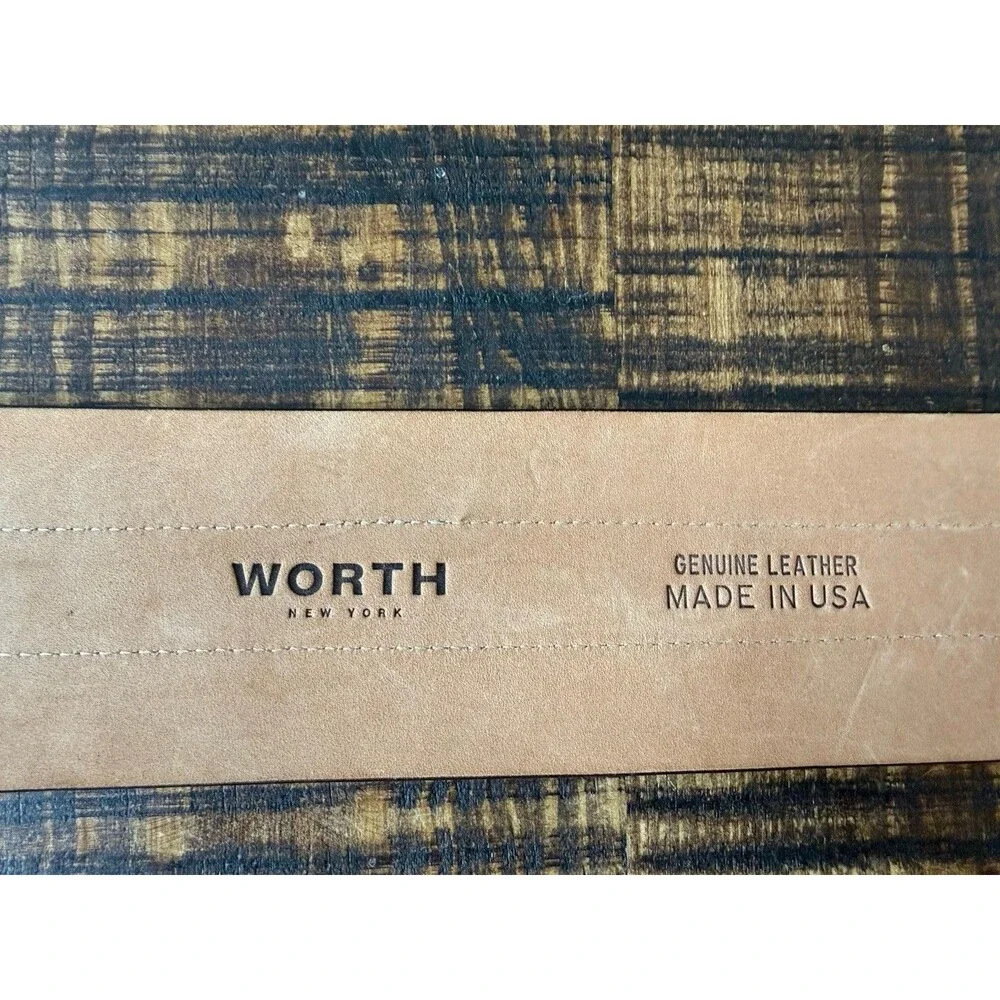 Worth New York Italian Leather Women's Belt Wide Fashion Size S